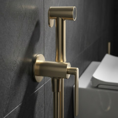 Гигиенический душ со смесителем Elghansa 22X3301-MattGold Urban Матовое золото